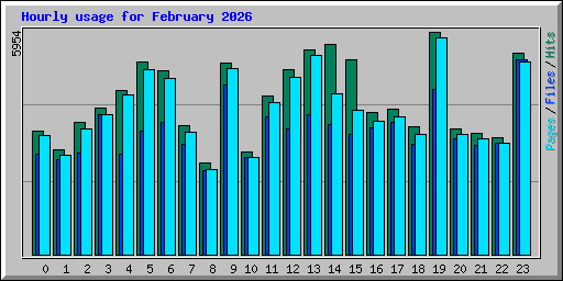 Hourly usage for February 2026